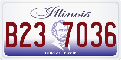 IL license plate B237036