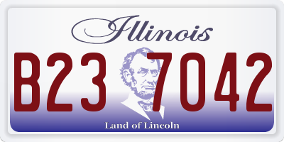 IL license plate B237042