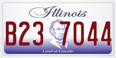 IL license plate B237044
