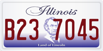 IL license plate B237045