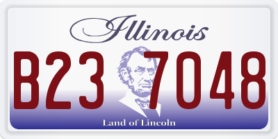 IL license plate B237048