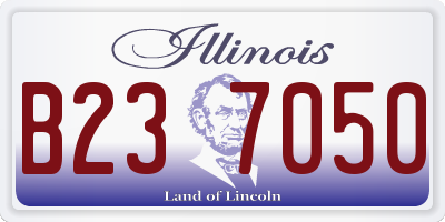 IL license plate B237050