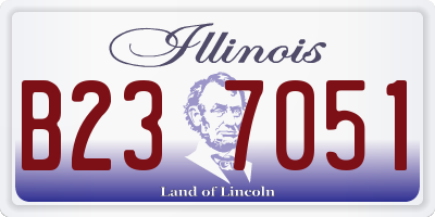 IL license plate B237051