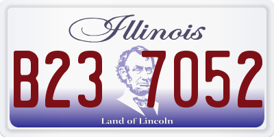 IL license plate B237052