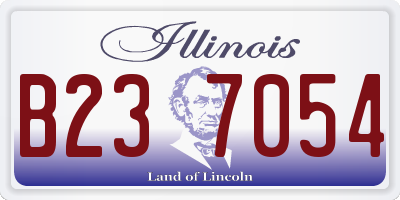 IL license plate B237054