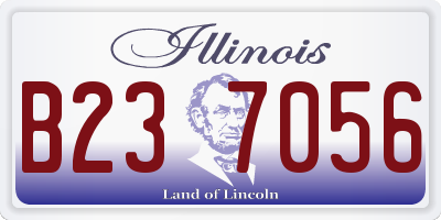 IL license plate B237056