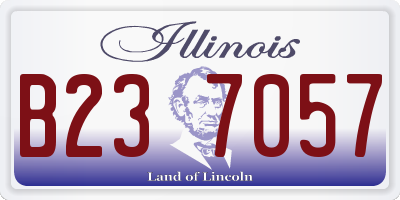 IL license plate B237057