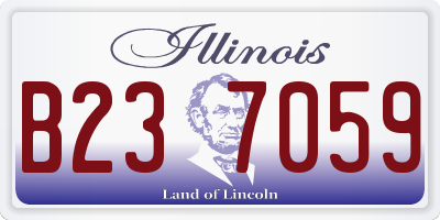 IL license plate B237059