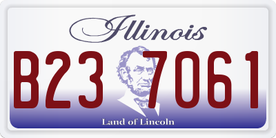 IL license plate B237061