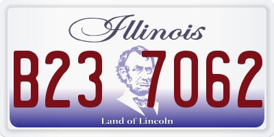 IL license plate B237062