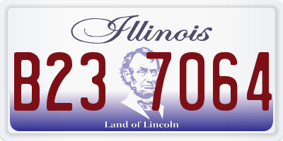 IL license plate B237064
