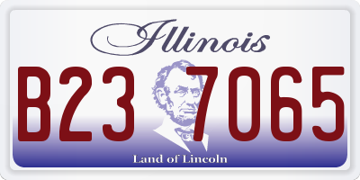 IL license plate B237065