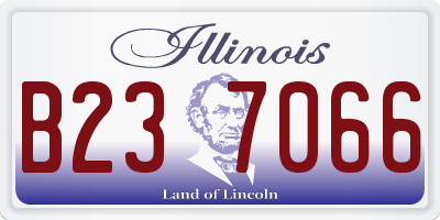 IL license plate B237066