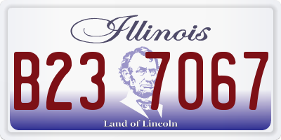 IL license plate B237067