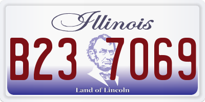 IL license plate B237069