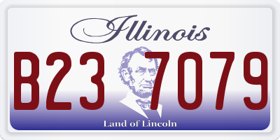 IL license plate B237079