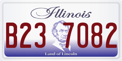 IL license plate B237082