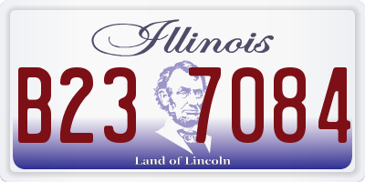 IL license plate B237084