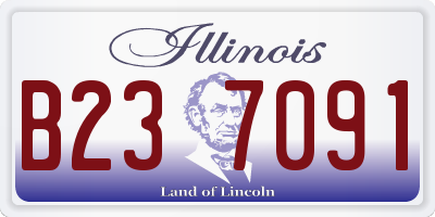 IL license plate B237091