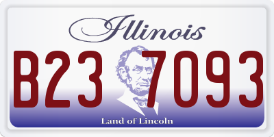 IL license plate B237093