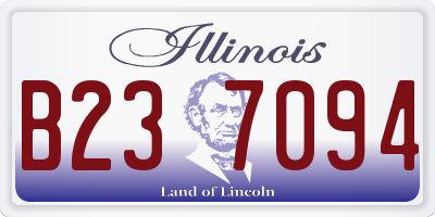 IL license plate B237094