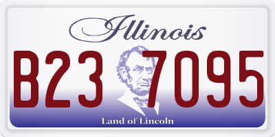 IL license plate B237095