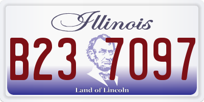 IL license plate B237097
