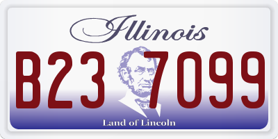 IL license plate B237099