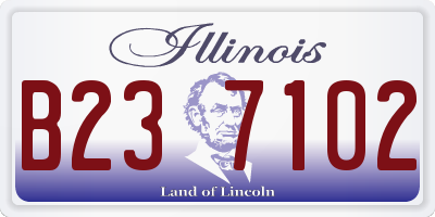 IL license plate B237102