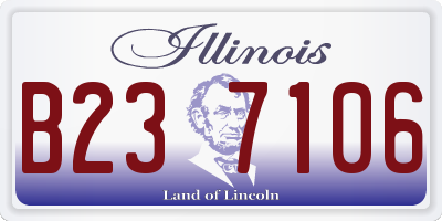 IL license plate B237106