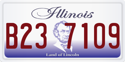 IL license plate B237109