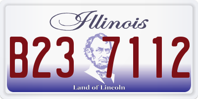 IL license plate B237112