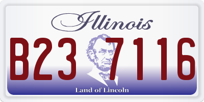 IL license plate B237116