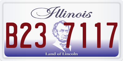 IL license plate B237117