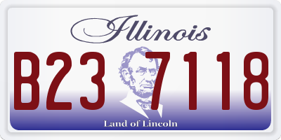 IL license plate B237118