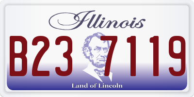 IL license plate B237119