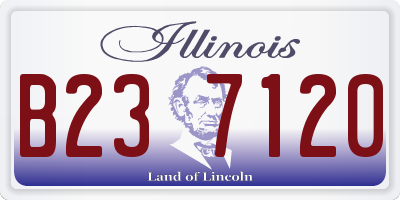 IL license plate B237120