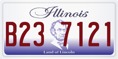 IL license plate B237121