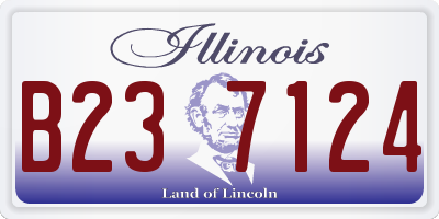 IL license plate B237124