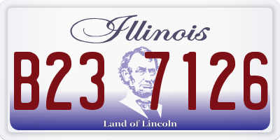 IL license plate B237126