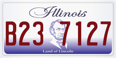 IL license plate B237127