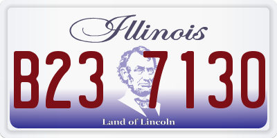 IL license plate B237130
