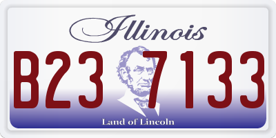 IL license plate B237133