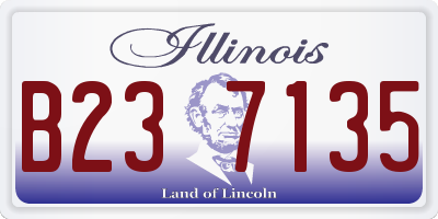 IL license plate B237135