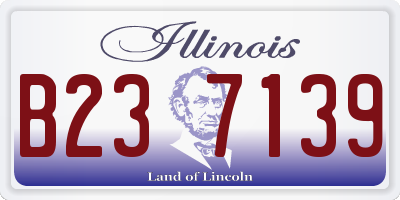IL license plate B237139