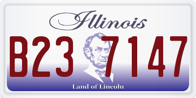 IL license plate B237147