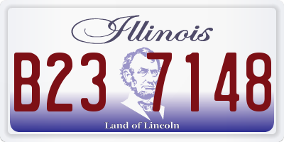 IL license plate B237148