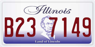 IL license plate B237149