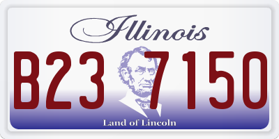 IL license plate B237150