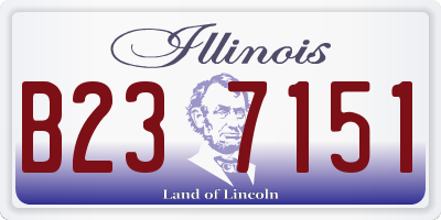 IL license plate B237151
